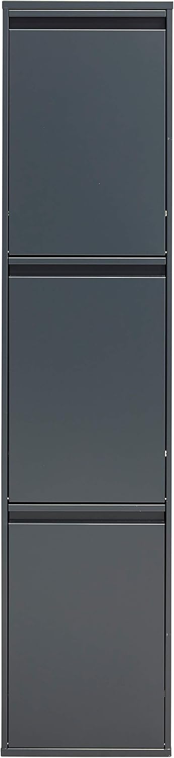 ARREGUI Basic CR304-B Mülltrennsystem aus Stahl | 3 Fächer Mülleimer für die Küche | 3 Fach Abfallei