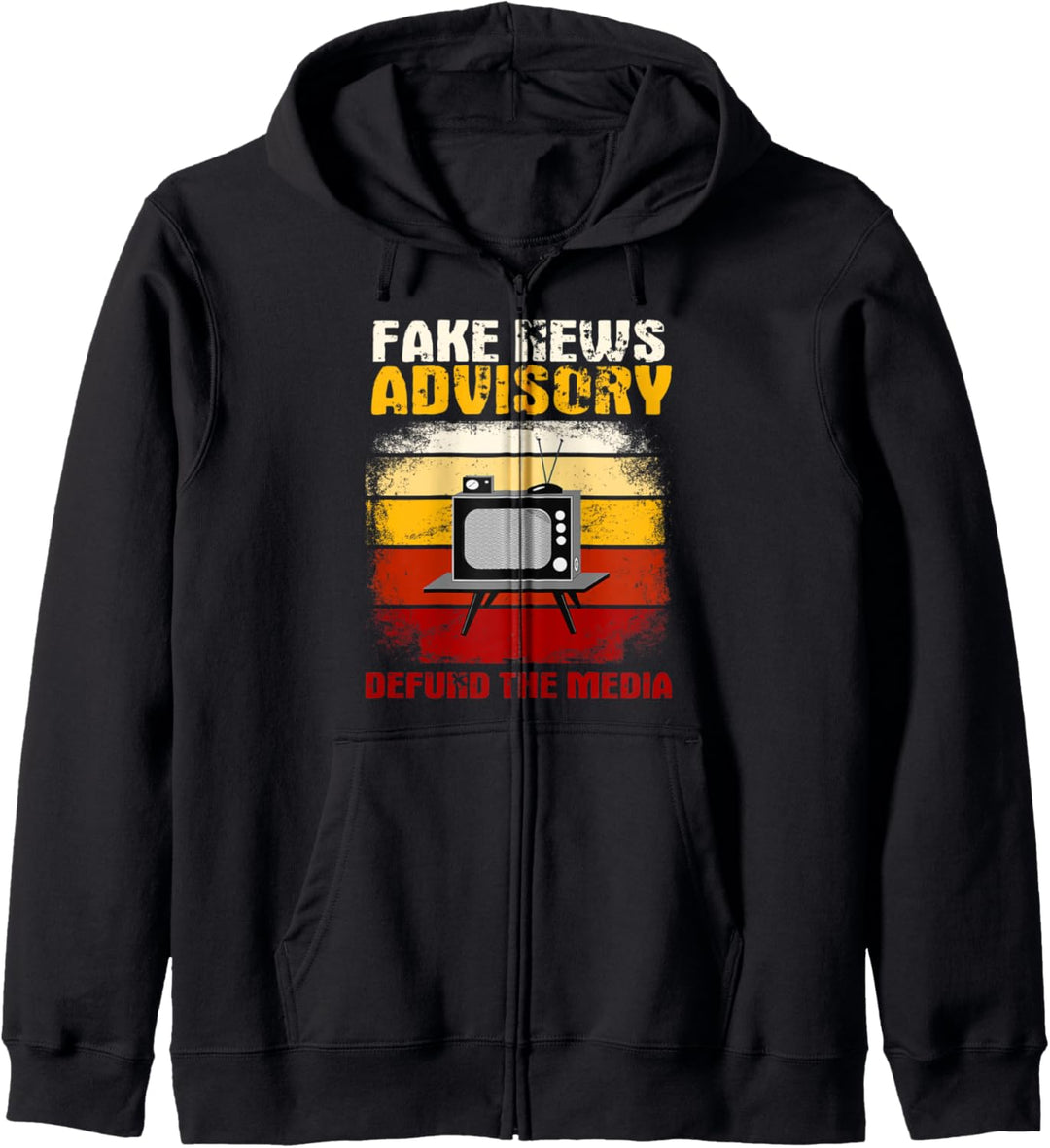 Fake News Advisory | Funny Defund The Media Gift Kapuzenjacke