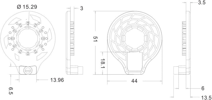 PowerSmart® E-Bike Geschwindigkeitssensor External Speed Sensor, mit 750 mm Kabel (Links), Links