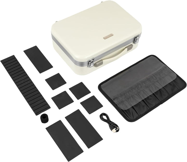 Makeup Case Organizer Gross Dimmbare LED-Licht Lagerung Reisekoffer Portable Makeup Zug für die Aufb