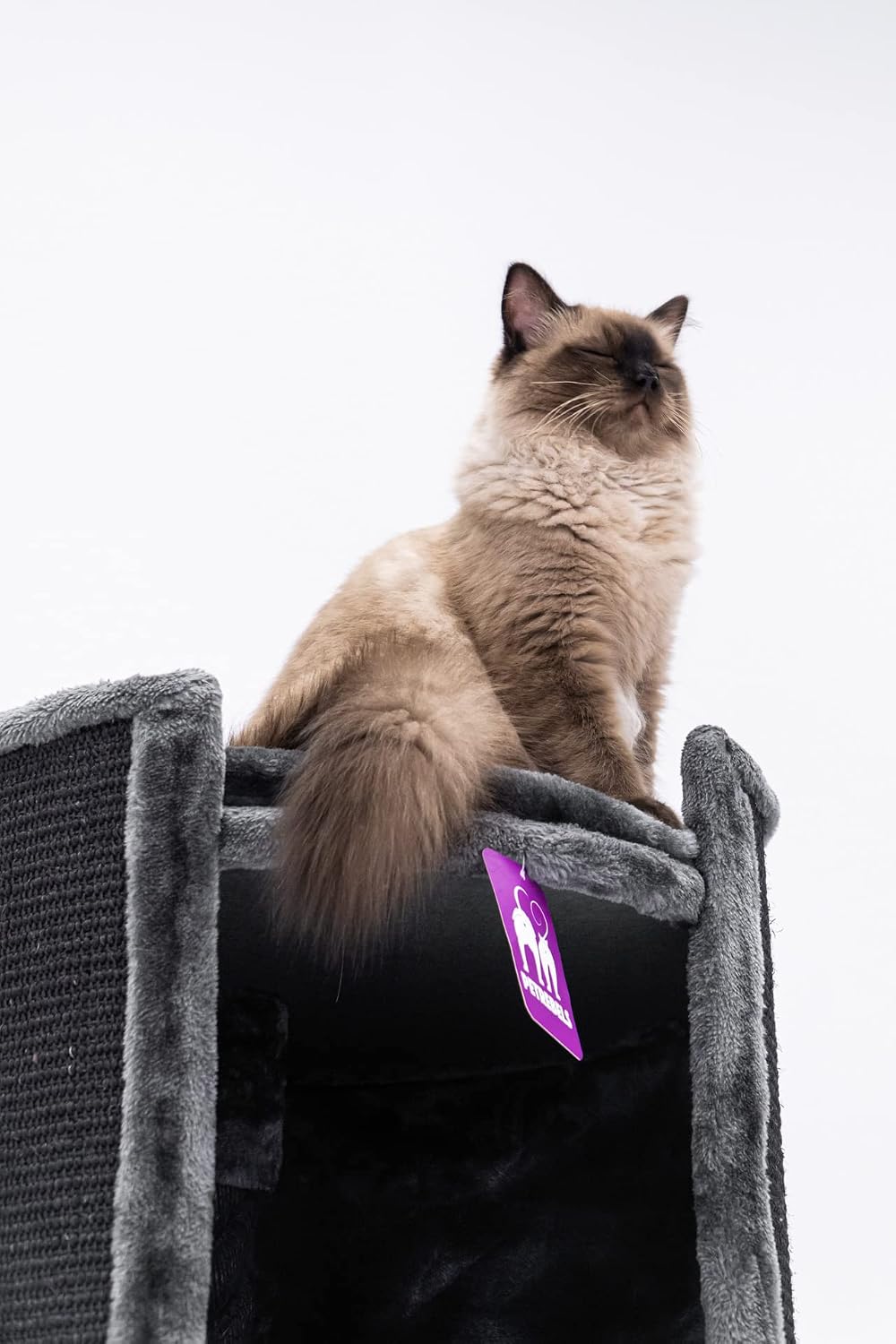 Petrebels Kratztonne XXL Superdome 120 cm hoch, Ø 50 cm, Design Kratztonne für grosse Katzen, extra