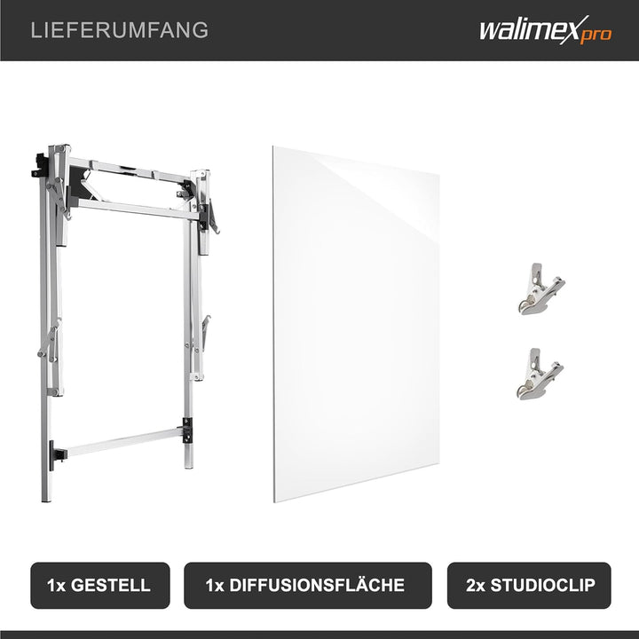 Walimex Pro Aufnahmetisch Tavola (Aufnahmehöhe 28 cm) 28 cm Aufnahmehöhe Single