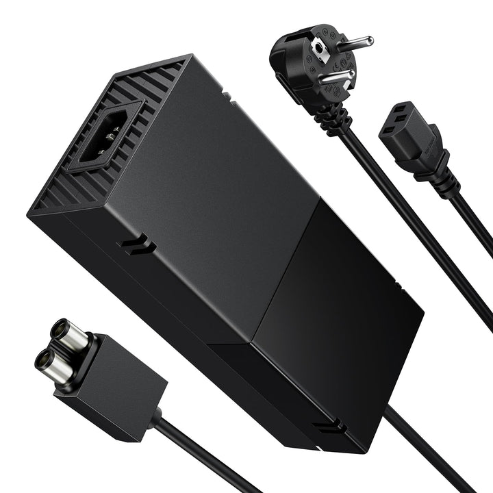 220W Netzteil Ladekabel für Xbox One Konsole, 100-240V AC Adapter Ersatz mit EU-Stecker, Stromversor