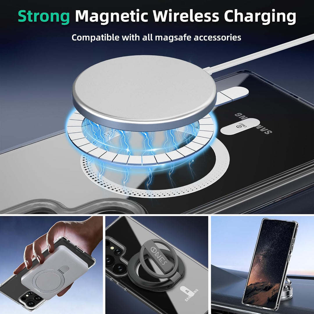 ONES Magnetisch HandyHülle für Galaxy S26 Ultra, Kompatibel mit MagSafe, Militärnorm Schutz Dünne Sa