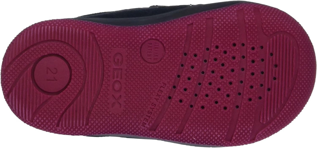 Geox Baby-Mädchen B New Flick Girl E Sneaker, Blau (Navy), 22 EU