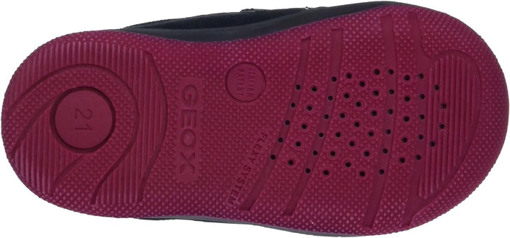 Geox Baby-Mädchen B New Flick Girl E Sneaker, Blau (Navy), 22 EU