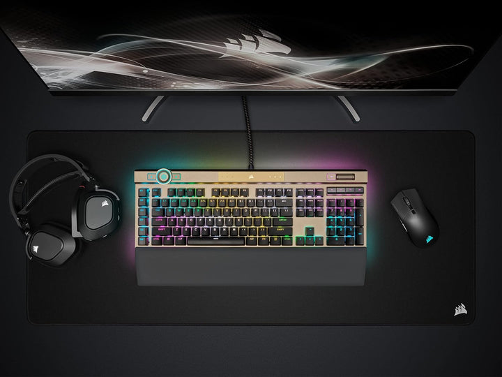 Corsair K100 RGB Optisch-mechanische Gaming-Tastatur (CORSAIR OPX RGB Optisch Mechanische Tastenscha