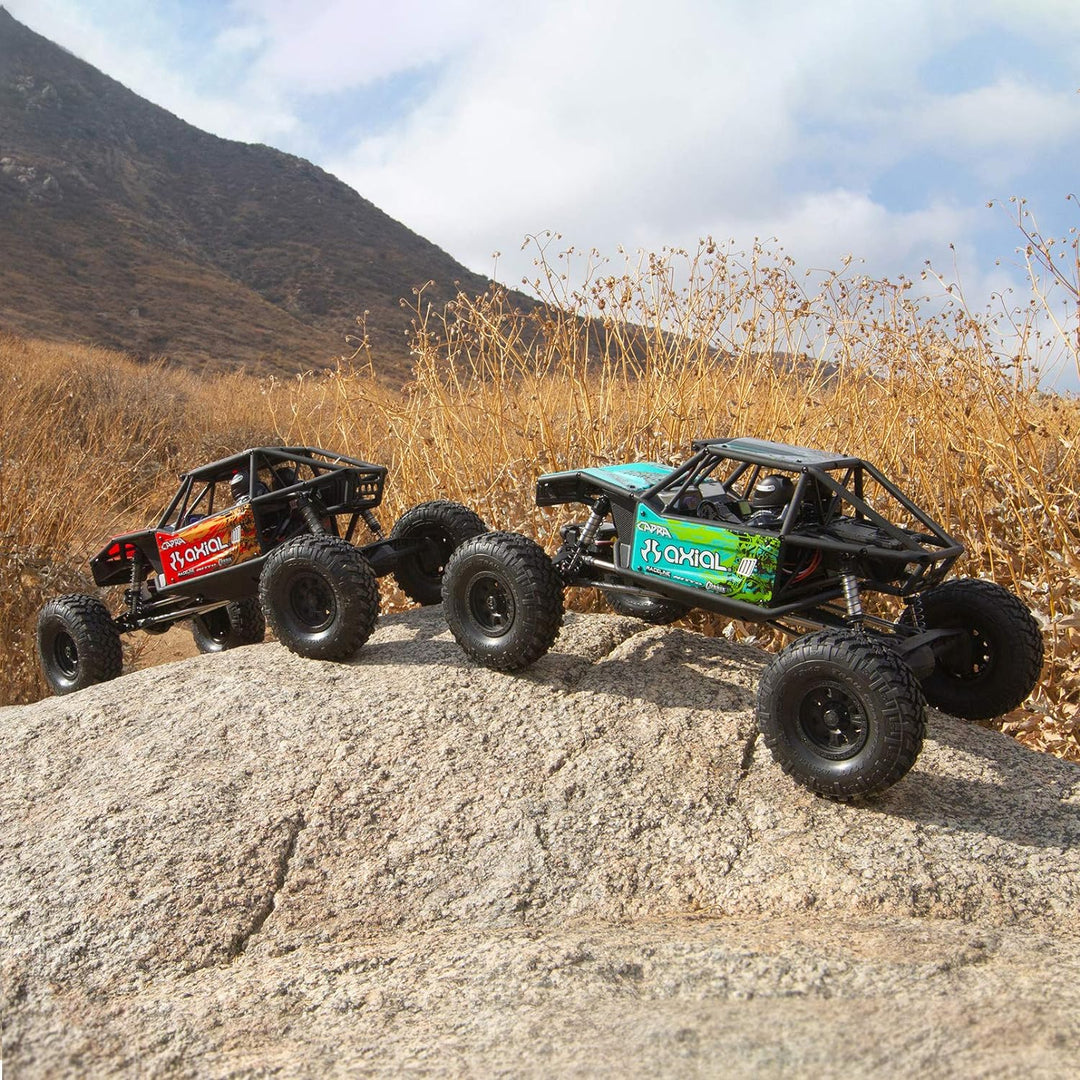 Axial AXI03000B 1/10 Capra 1.9 Unlimited 4WD Trail Buggy gebürstet RTR RC Crawler, rot