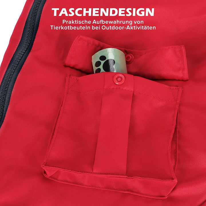 Woiil Hundejacke für mittelgrosse Hunde wasserdicht Hundemantel Winddicht Winterweste Reissverschlus