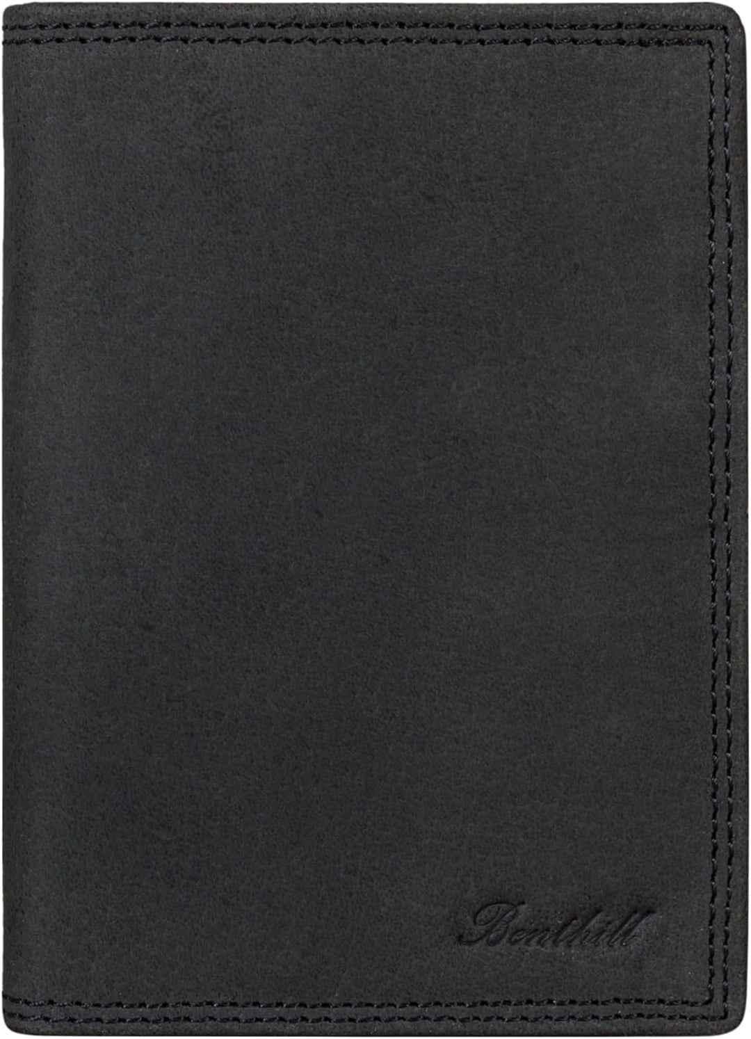 Benthill Herren Ledergeldbörse - Geldbeutel mit RFID-Schutz - Slim Portemonnaie für Herren - Echtem