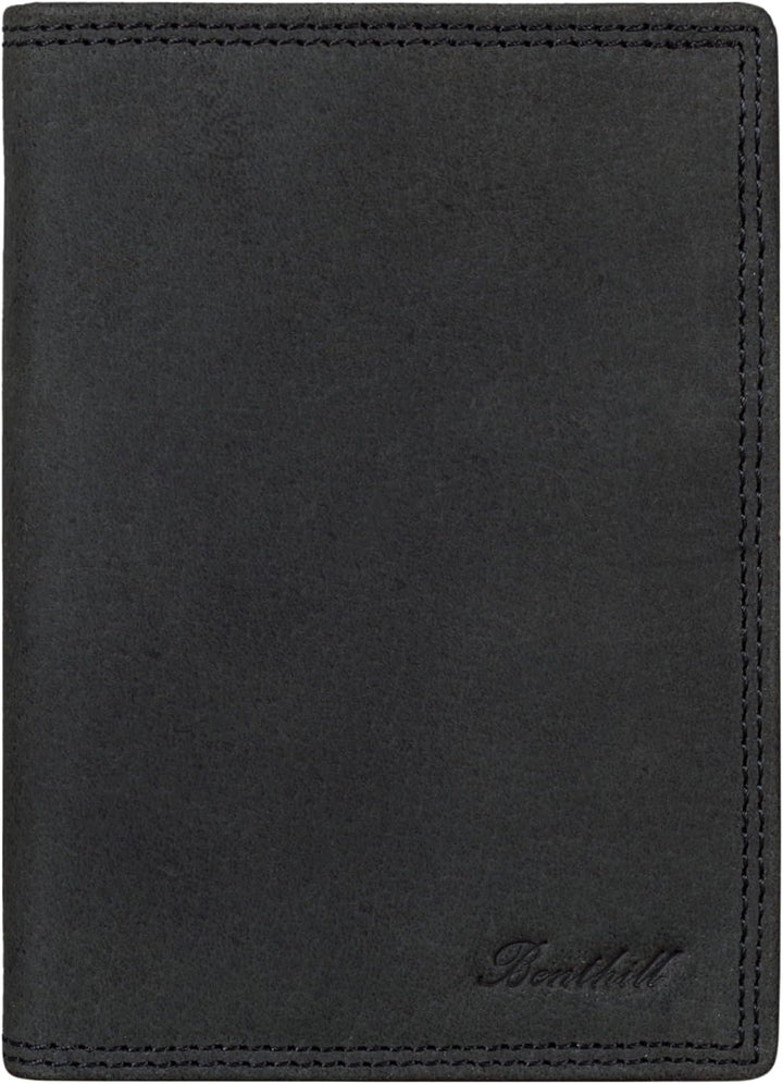 Benthill Herren Ledergeldbörse - Geldbeutel mit RFID-Schutz - Slim Portemonnaie für Herren - Echtem