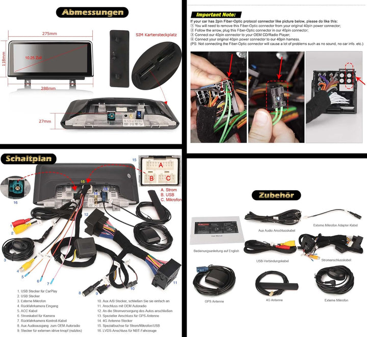 Erisin 10.25" Android 12 8-Kern 4GB RAM+64GB ROM Autoradio GPS Navi für BMW X1 F48 (2016-2017) NBT U