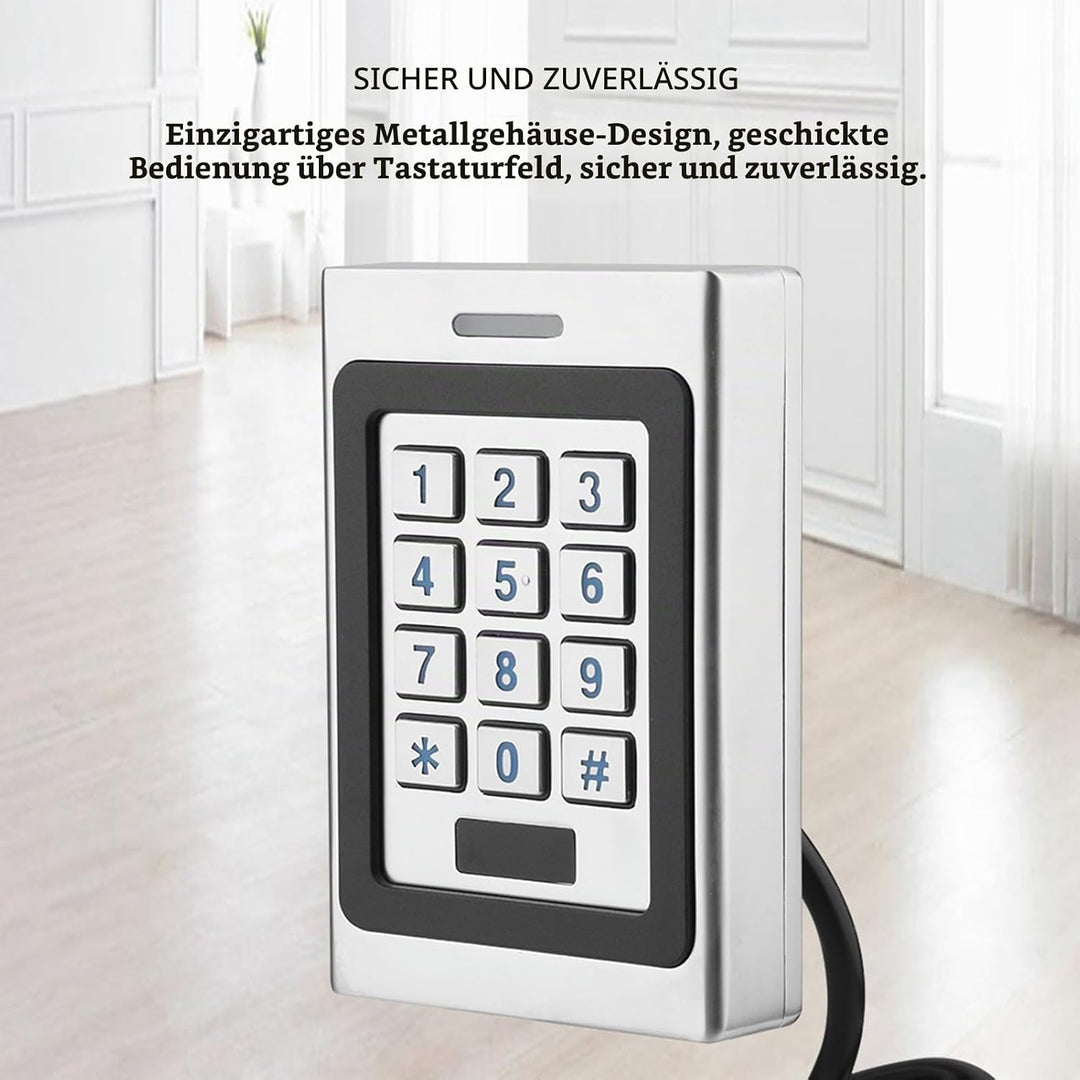 ASHATA RFID Türöffner Codeschloss, wasserdichte Tür Zutrittskontrollsystem Access Control System,RFI