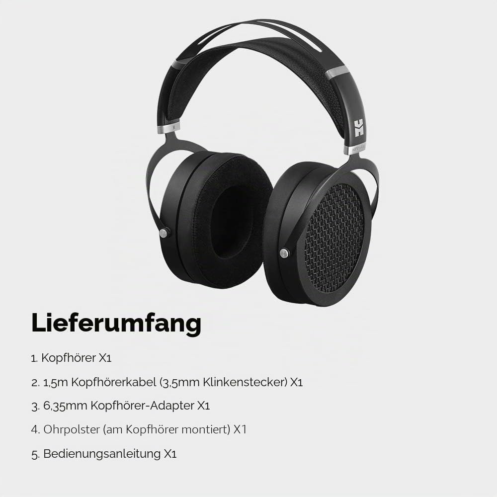 HiFiMAN Sundara Over-Ear-Kopfhörer, magnetisch, mit Hi-Fidelity-Design, einfach zu bedienen, geeigne