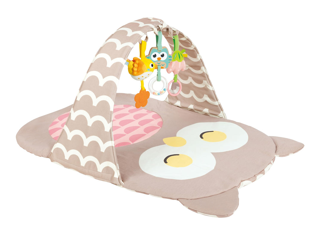 Hape Spielbogen Eule Sina Dicke und weiche Krabbeldecke, ideal auch für unterwegs, Babyspielzeug ab