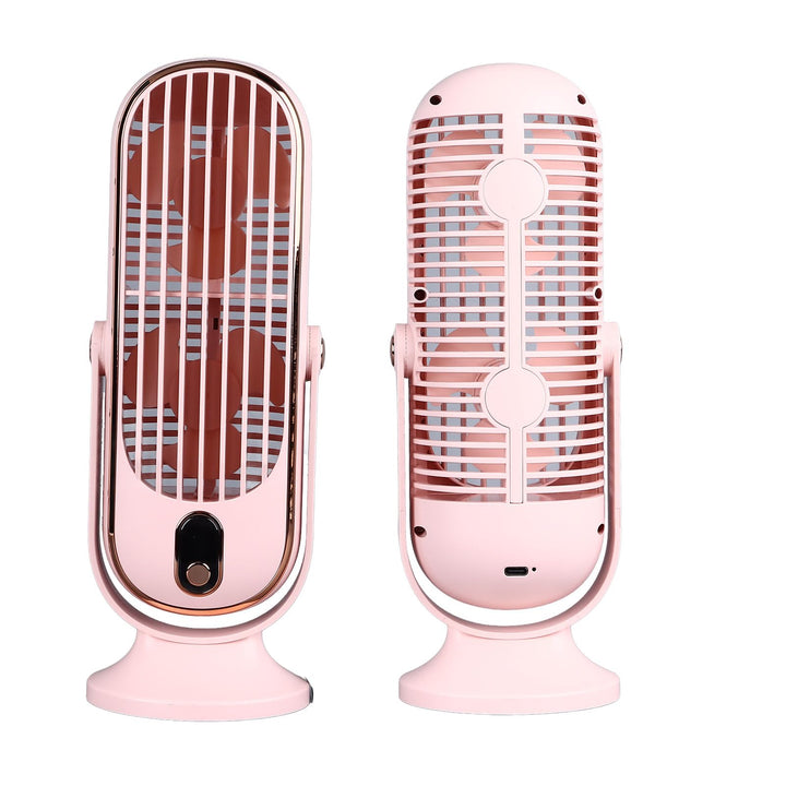 Leiser 5-Gang-USB-Tower-Tischventilator mit 1800 MAh und Hohem Wirkungsgrad. Energieeffizient, Geräu