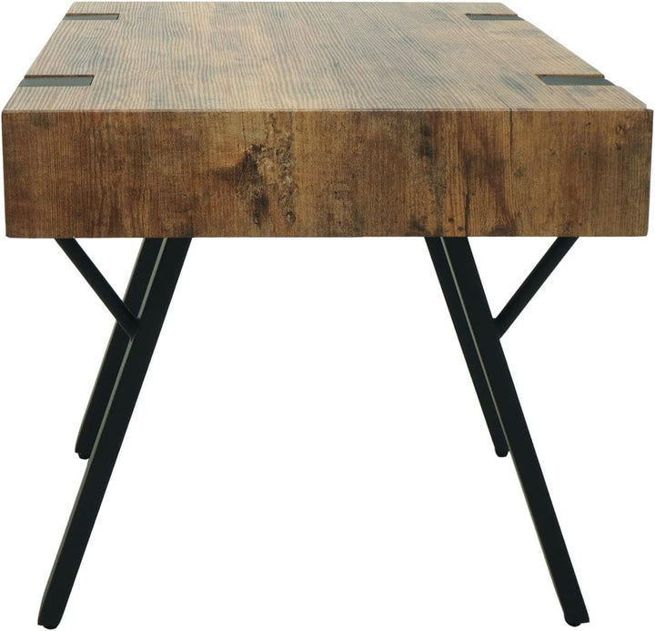 Beistelltisch HWC-L54, Kaffeetisch Nachttisch Loungetisch Couchtisch, Metall MDF 50x50x50cm - dunkle