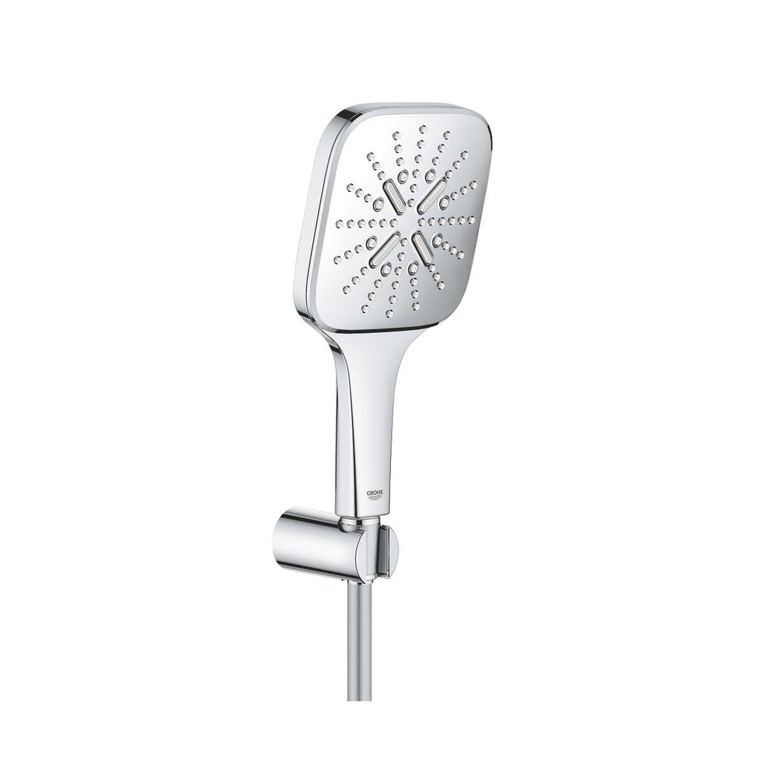 GROHE Rainshower 130 SmartActive Cube | Wandhalterset 3 Strahlarten | Chrom | 26589000 cosmopolitan