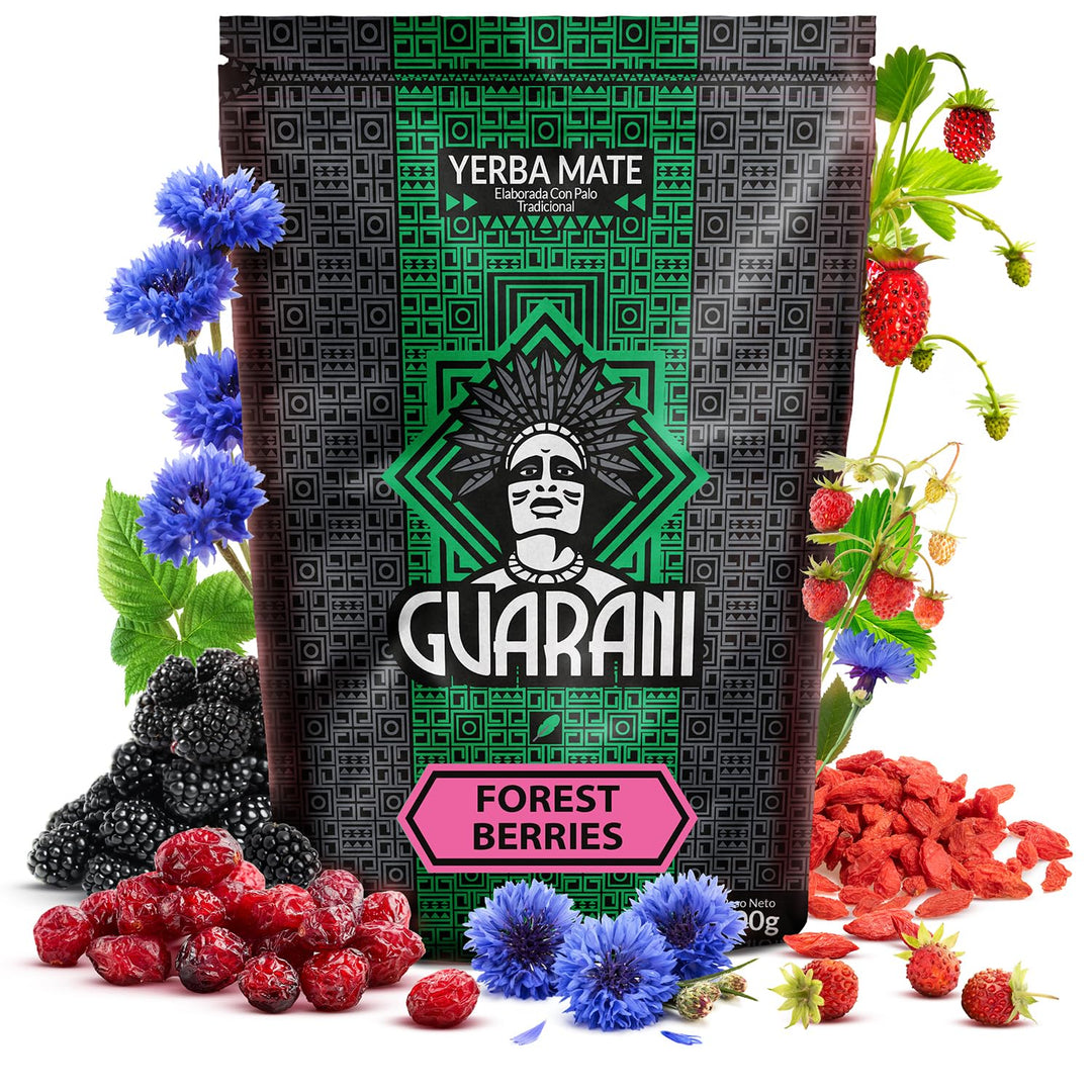 Verde Mate und Guarani Mate Tee Set Forest Berries Mango & Maracuya 1kg - Yerba Mate aus Brasilien u