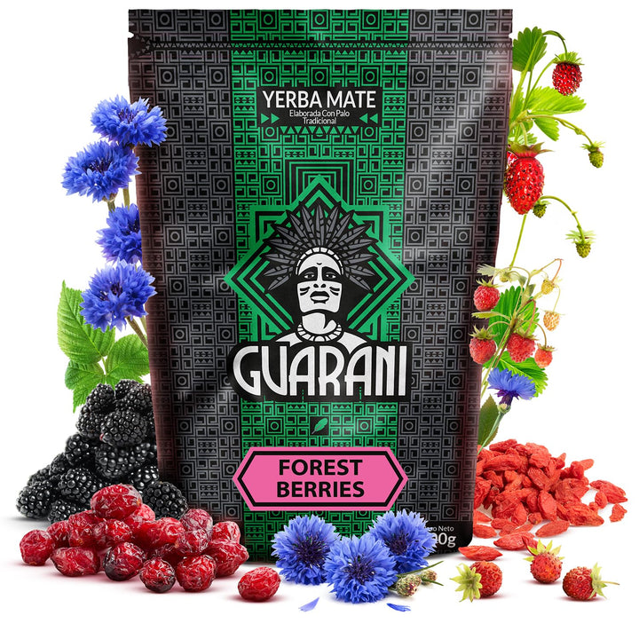Verde Mate und Guarani Mate Tee Set Forest Berries Mango & Maracuya 1kg - Yerba Mate aus Brasilien u
