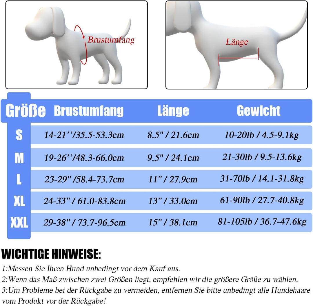 COODEO Hundegeschirr, Ganzkörperstütze und Erholungsweste, verstellbar und atmungsaktiv, für ältere,