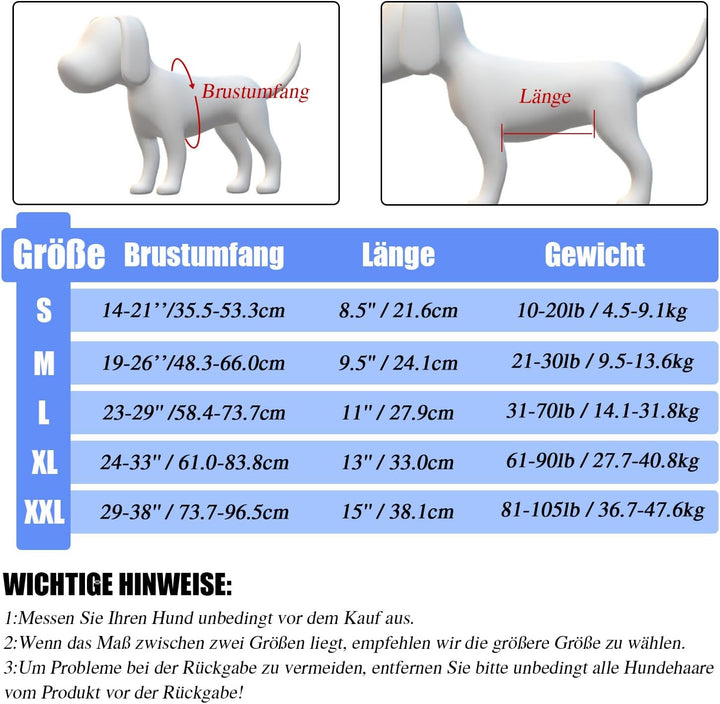 COODEO Hundegeschirr, Ganzkörperstütze und Erholungsweste, verstellbar und atmungsaktiv, für ältere,