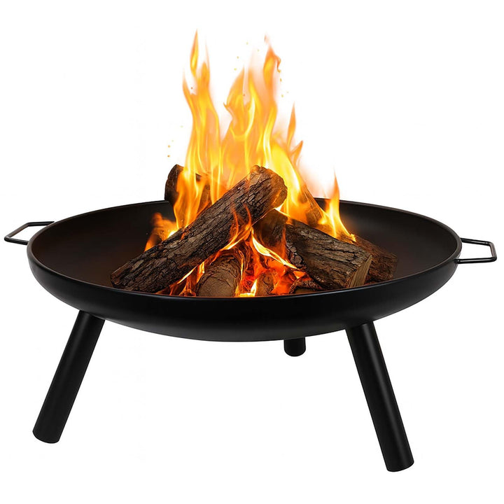 Feuerkorb 59 cm Runde Feuerschale Metall Outdoor Feuerstelle Gartenfeuer