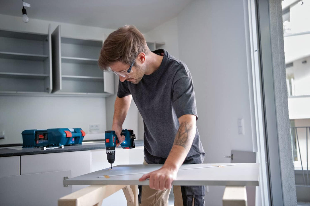 Bosch Professional 18V System Akku Schlagbohrschrauber GSB 18V-45 (Drehzahl 1.900 min⁻ inkl. L-BOXX,
