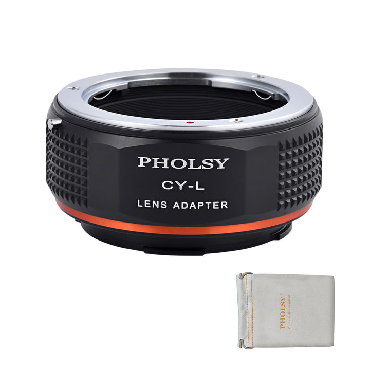 PHOLSY Objektivadapter Kompatibel mit Contax/Yashica CY Objektiv auf L Mount Kameragehäuse Konverter