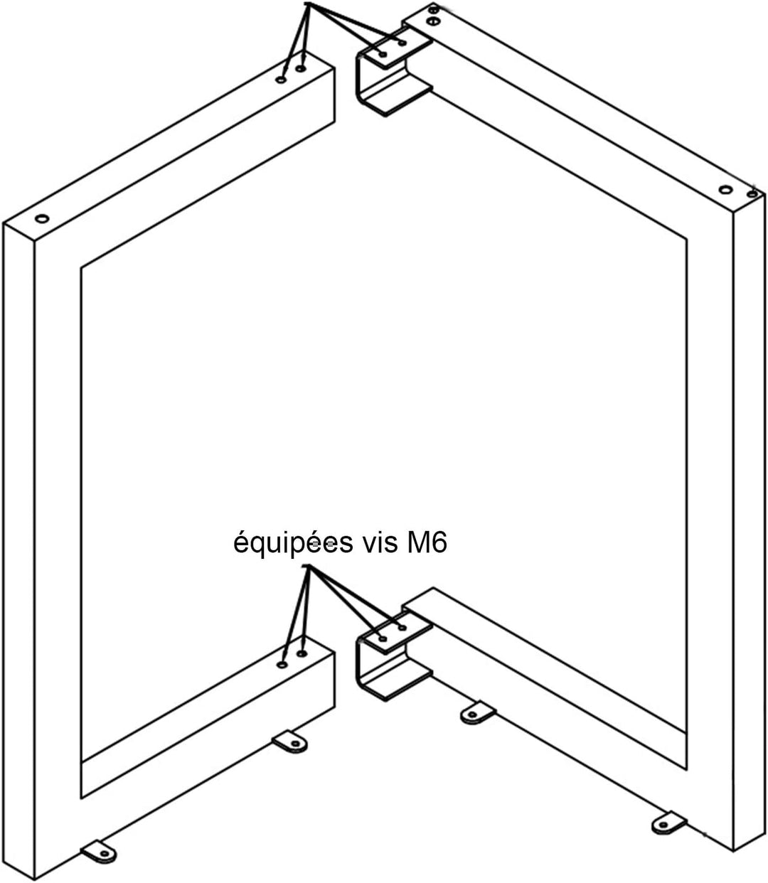 Fimghsoo Tischkufen Industriedesign 71cm Tischgestell Metall Tischbeine scandic Tischbeine Möbelfüss
