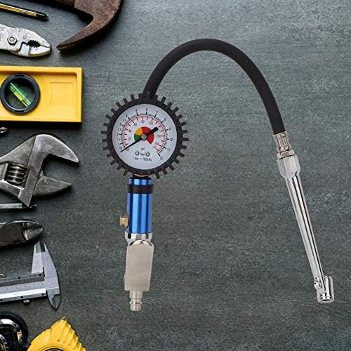 Selbstklemmender 12 bar Reifenfüller mit Luftdruckmesser und Schnellluftanschluss, 55 mm Durchmesser