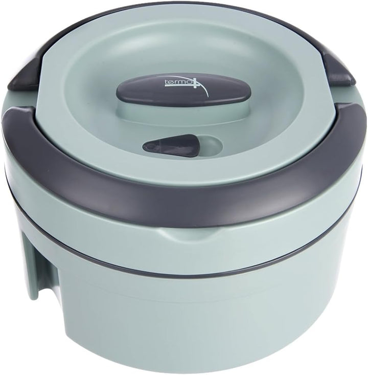 orion group Termo Speisebehälter 1,4 l aus Edelstahl mit Ventil Weiss 1,4 L, Weiss 1,4 L