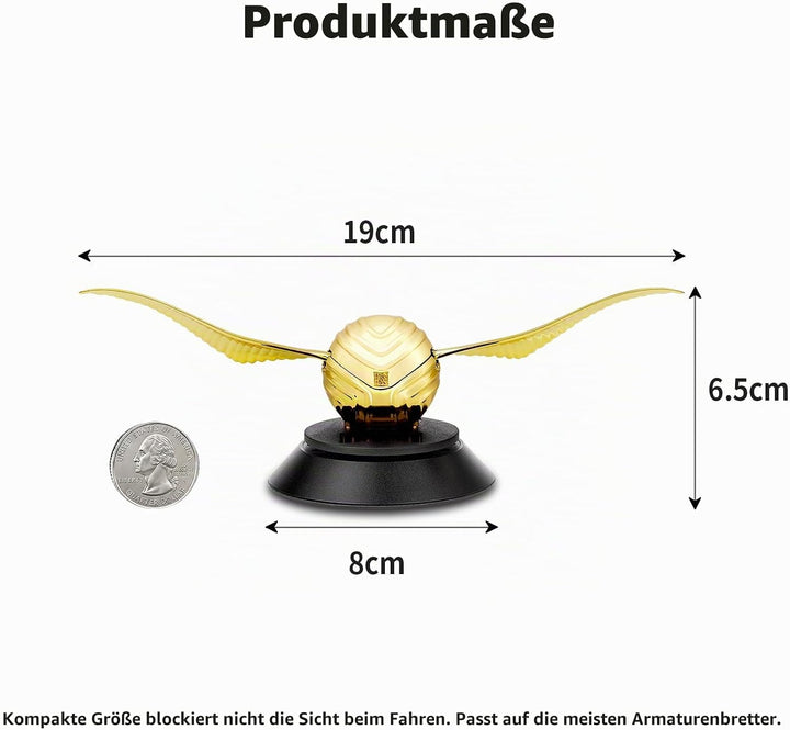 Kwak's Auto Lufterfrischer, Solar Auto Lufterfrischer mit schwingenden Flügeln für Auto Innenraum Au