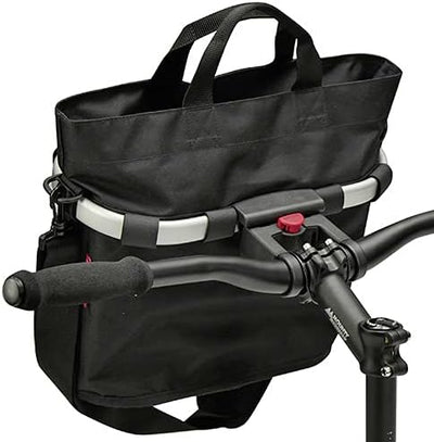 KLICKfix Farradtasche Bikebasket Oval S Schwarz, 34 x 31 x 17.5 cm Single, Single