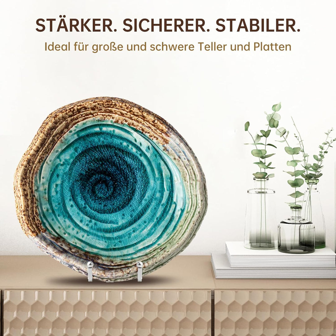 Staffelei Aufsteller Teller Ständer Metall - Tellerständer Gross - Deko Tellerhalter - Dekoteller Ha