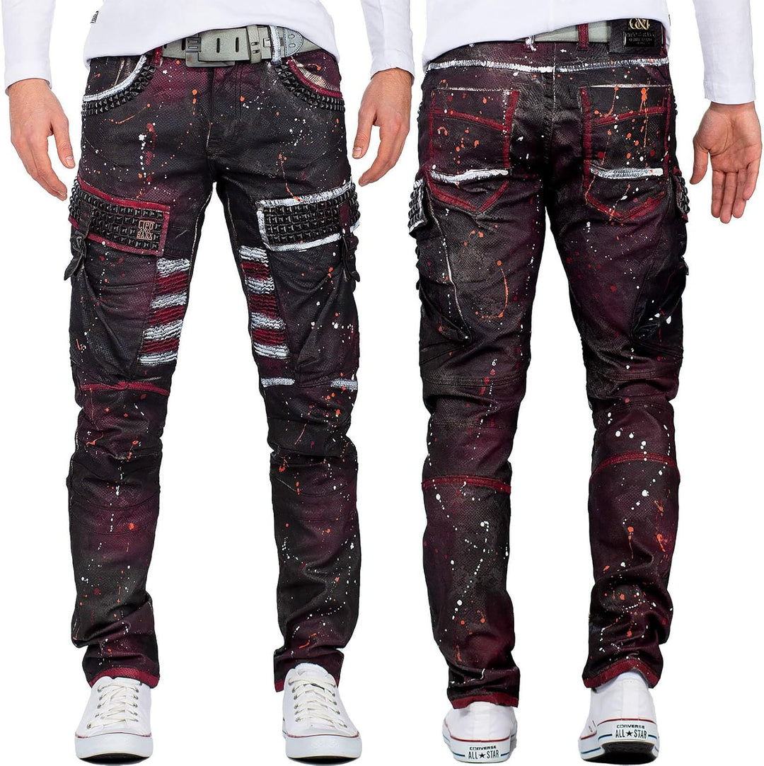 Cipo & Baxx Herren Jeans – Stylische Denim-Mode mit einzigartigem Design, Slim-Fit & Regular-Fit, Bi