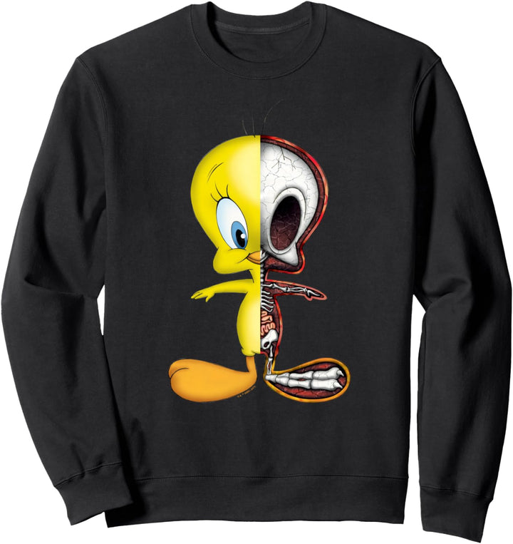 Looney Tunes Tweety Half Skeleton Sweatshirt