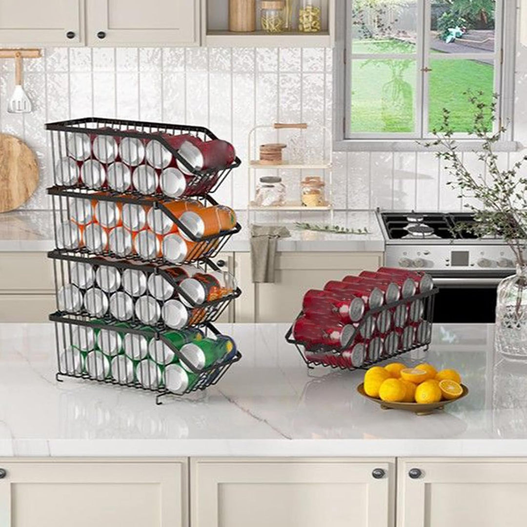 Dosenregal-Organizer, stapelbarer Eisen-Spender, robustes Dosenregal, platzsparendes Design, ideal f