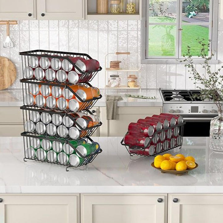 Dosenregal-Organizer, stapelbarer Eisen-Spender, robustes Dosenregal, platzsparendes Design, ideal f