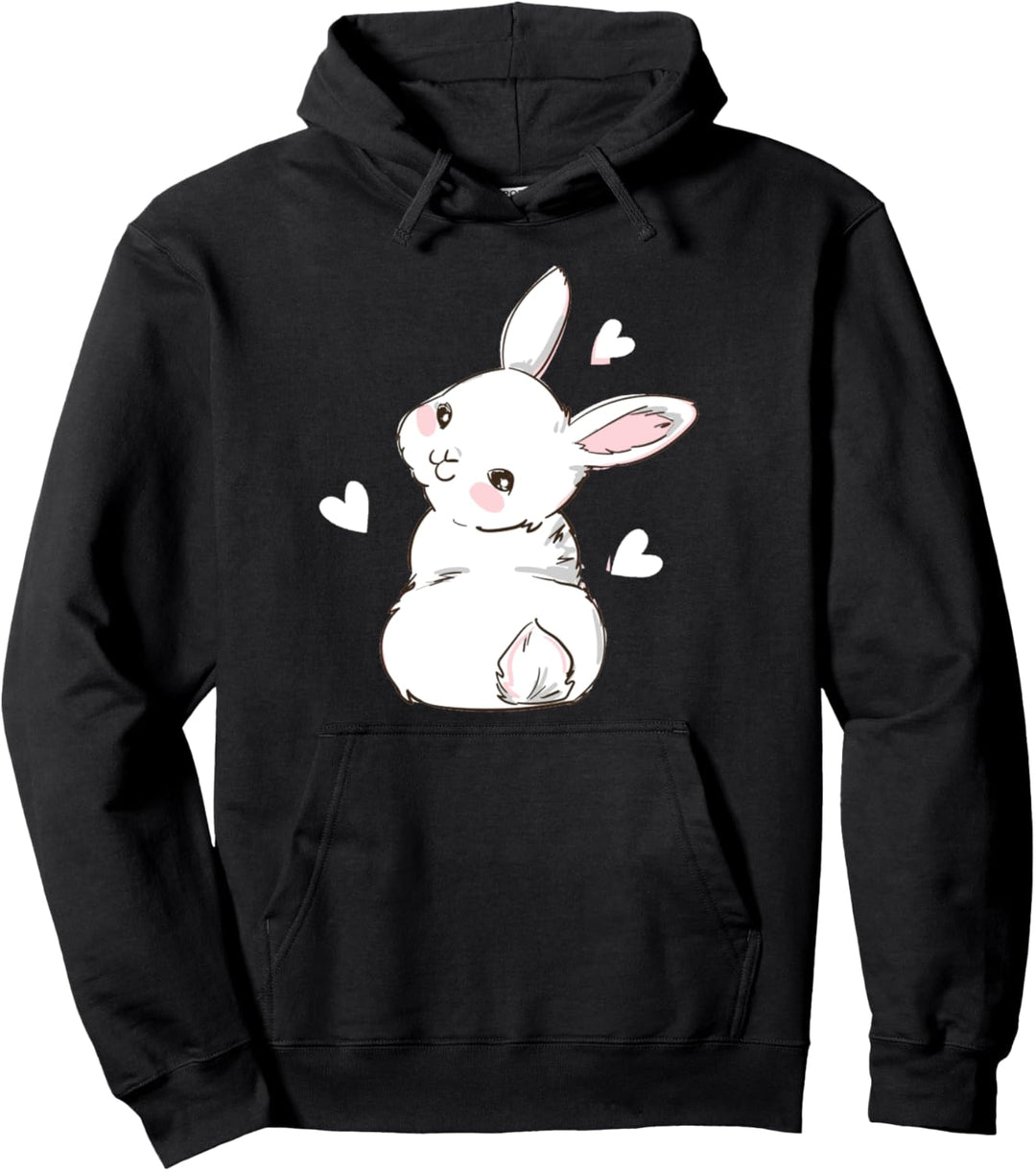 Netter Hase zartes Kaninchen Kawaii Tier Anime Pullover Hoodie