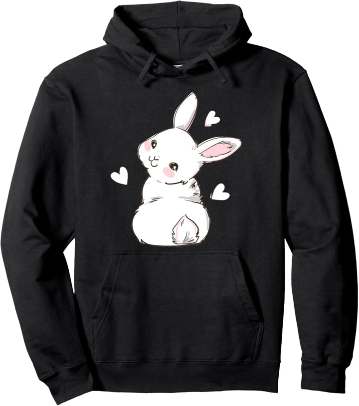 Netter Hase zartes Kaninchen Kawaii Tier Anime Pullover Hoodie