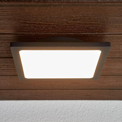 Lucande LED Deckenleuchten 'Mabella' (Modern) in Schwarz aus Aluminium (1 flammig,) - Aussenleuchte