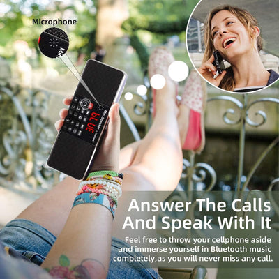 PRUNUS J-288 Tragbar AM(MW) UKW FM Bluetooth USB SD TF Radio MP3 mit Doppelmagnet Lautsprechern Ster