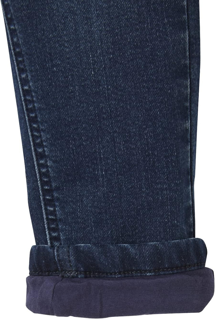 Vertbaudet Gefütterte Jungen Jeans, Straight-Fit, Bundweite verstellbar Bleu 86, Bleu 86