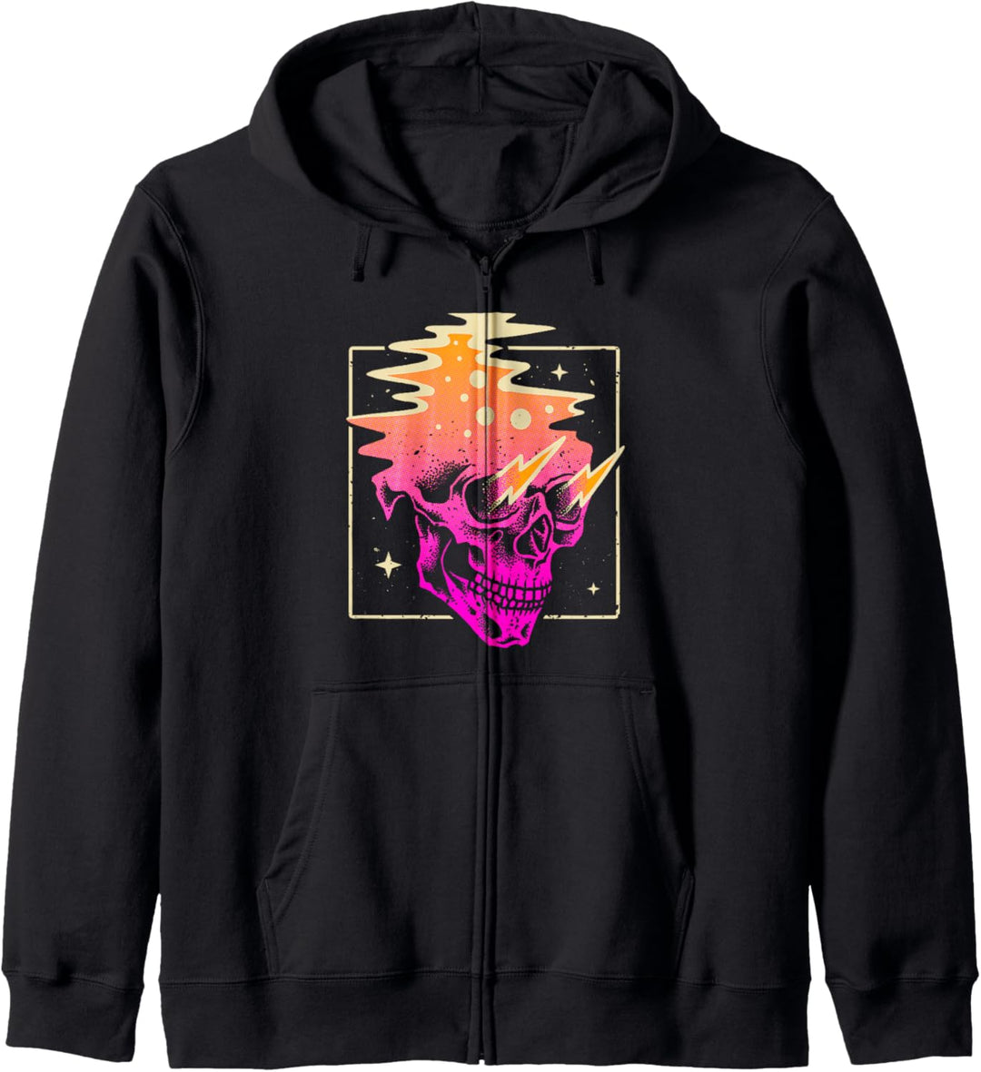 Skull Vaporwave Aesthetic Gothic Pastel Goth Grunge Outfit Kapuzenjacke