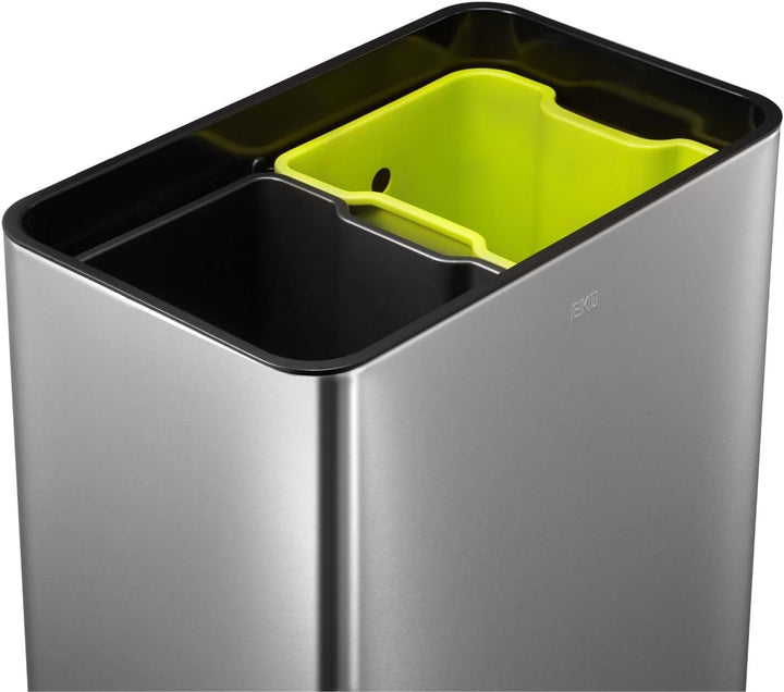 EKO Mirage Sensor Mülleimer 2x20L Mülltrenner (27 x 46 x 65.5 cm, Bewegungssensor, Dämpfer-System, F