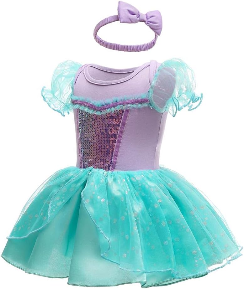 Lito Angels Minnie Mouse Kleid mit Stirnband für Baby Mädchen, Strampler Kostüm Verkleidung, Grösse