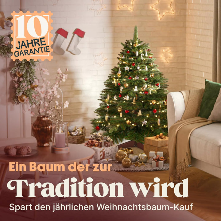 Premium Weihnachtsbaum künstlich 90cm -TESTSIEGER - Naturgetreu, dichte Zweige, Künstlicher Weihnach