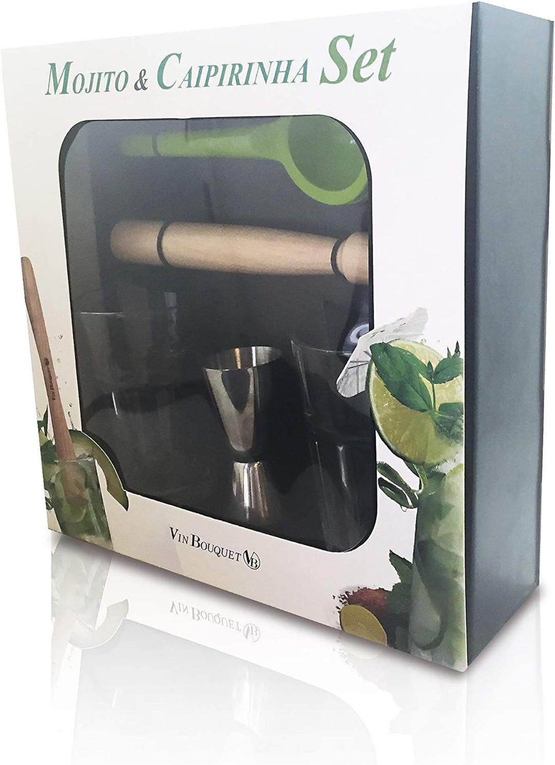 Vin Bouquet FIK 018 Set Mojito & Caipirinha Produkte, Mehrfarbig, 31,5 x 28 x 14 cm