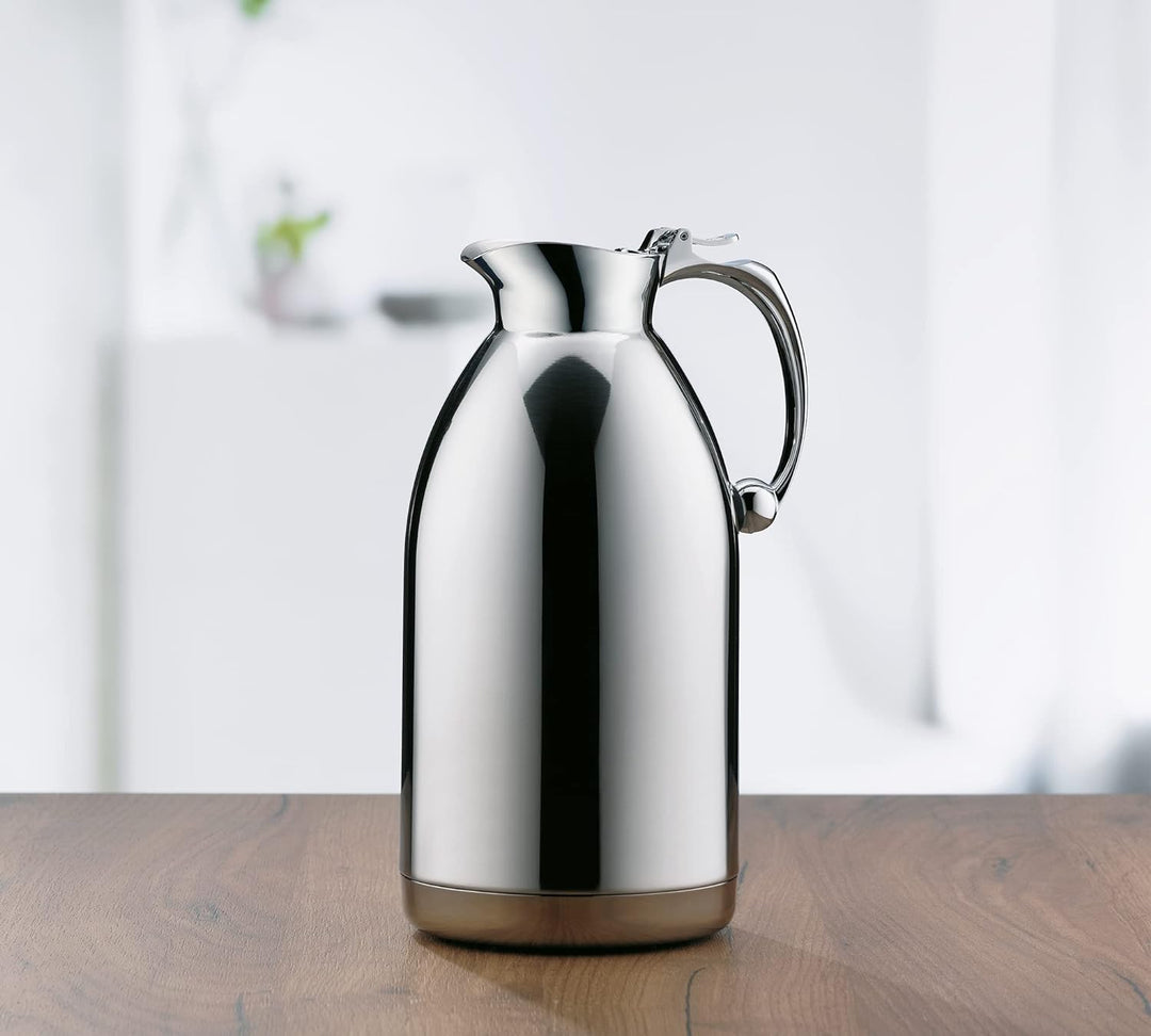 alfi Thermoskanne Hotello, doppelwandiger Edelstahl poliert 1,5l, geignet für Hotel und Gastronomie,